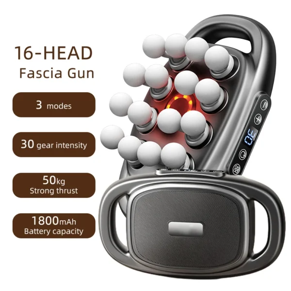 16-Head Massage Gun