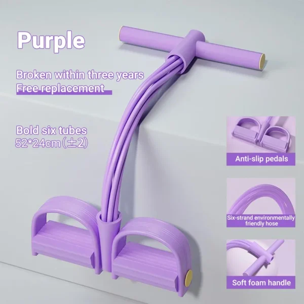 6-Tube Resistance Band Multi Function Tension Rope For Exercises Anywhere